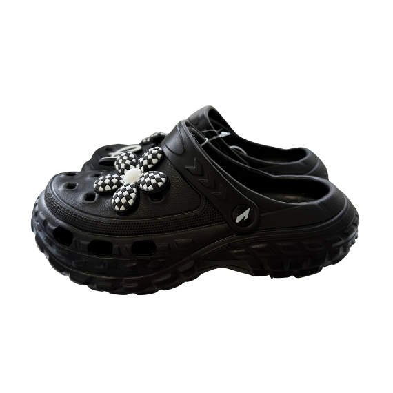 Super Cool papuci fete tip saboti 30-35, Black Love