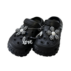 Super Cool papuci fete tip saboti 30-35, Black Love