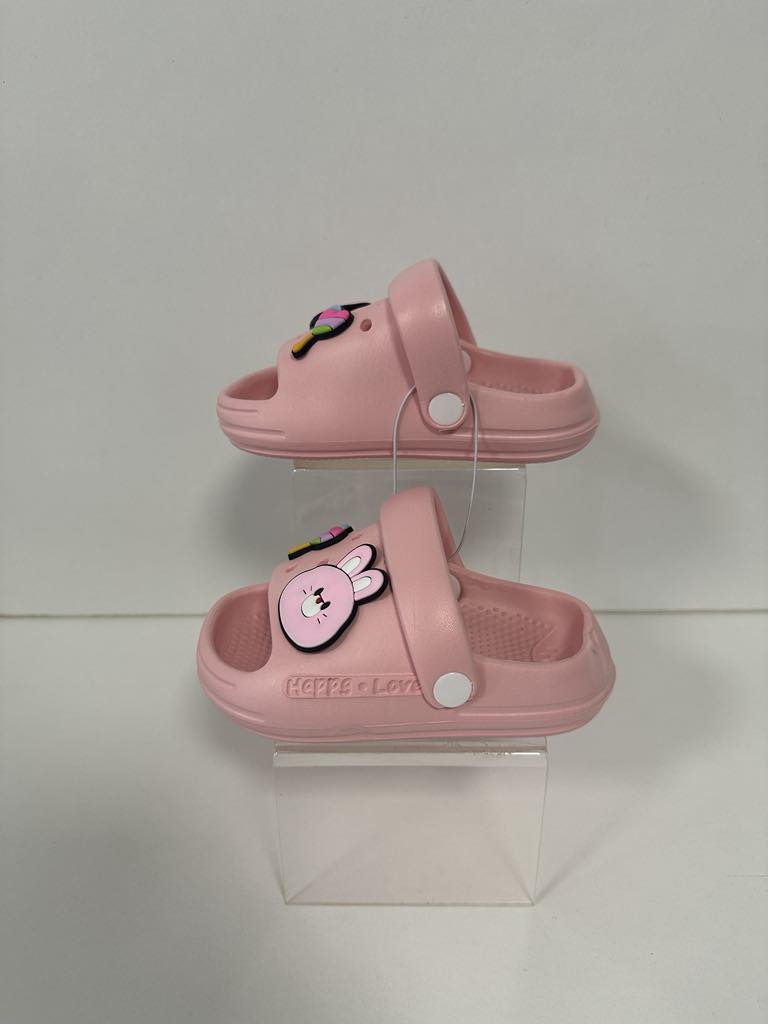 Super Cool papuci fetite 18-23, Pink cu iepuras