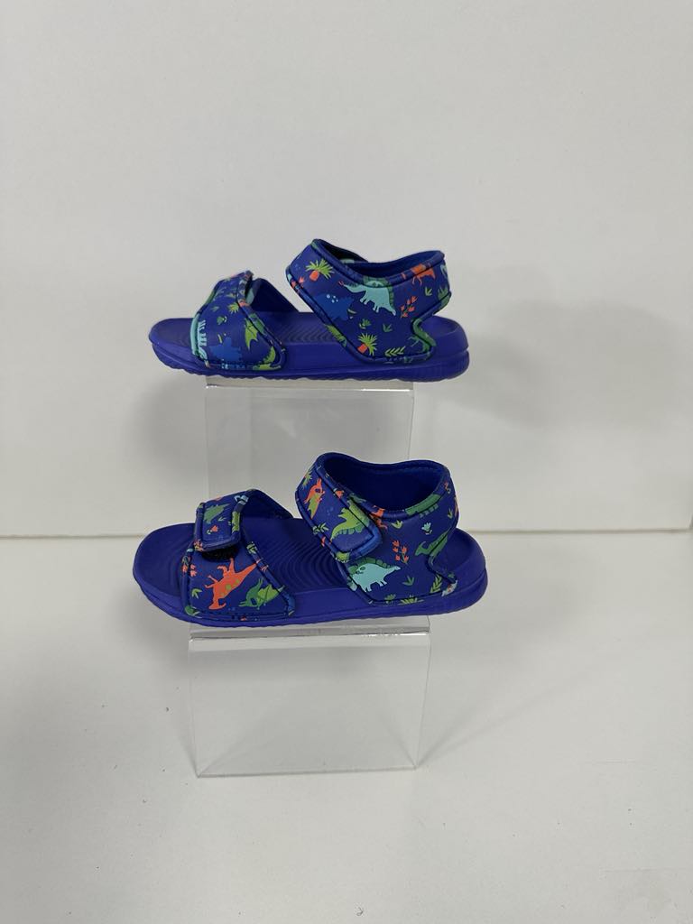 Super Cool sandale baieti din cauciuc 20-31, Royal cu dino