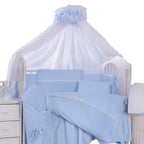 Tutto Lina set lenjerie pat 4 piese Crystal Collection Albastru