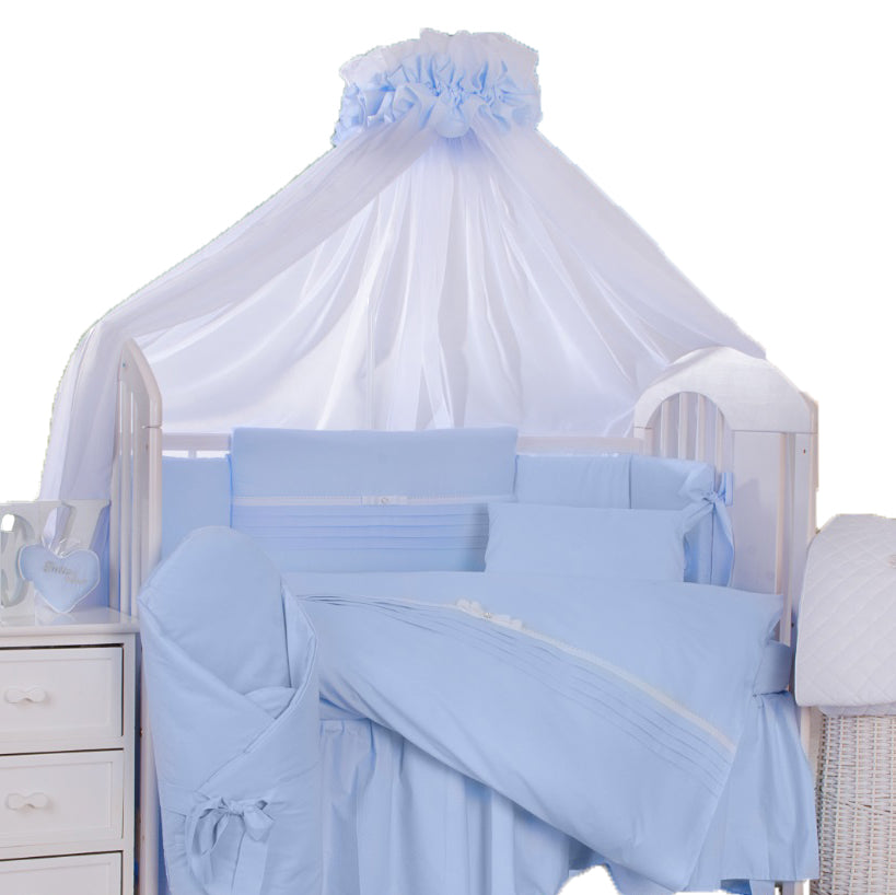 Tutto Lina set lenjerie pat 4 piese Crystal Collection Albastru