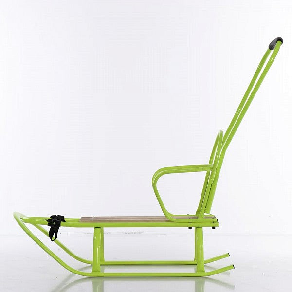 Tako sanie copii Fluo cu spatar si maner 6m+, Green Neon Imagine secundară a produsului