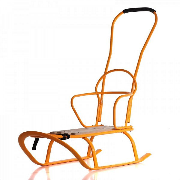 Tako sanie copii Fluo cu spatar si maner 6m+, Orange 02 01 Imagine principală a produsului
