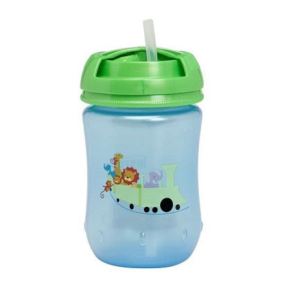 Dr.Brown's Canita cu pai si capac de 270 ml pentru 12m+ Albastru Imagine principală a produsului