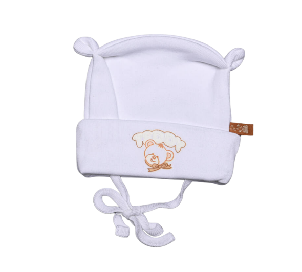 Teddy caciula bebelusi cu urechiuse 0m+ 50-56 Ursulet Cream