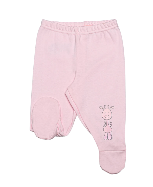 Teddy pantalon lung cu botosei nou nascuti, Girafa roz Imagine principală a produsului