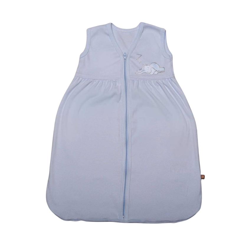 Teddy sac de dormit captusit fara maneci 0m+ Elafant Albastru Imagine principală a produsului