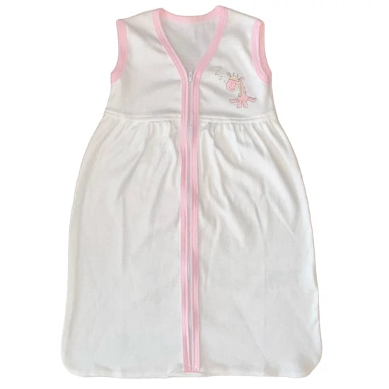 Teddy sac de dormit fara maneci 0m+ Girafa cu tiv roz Imagine principală a produsului