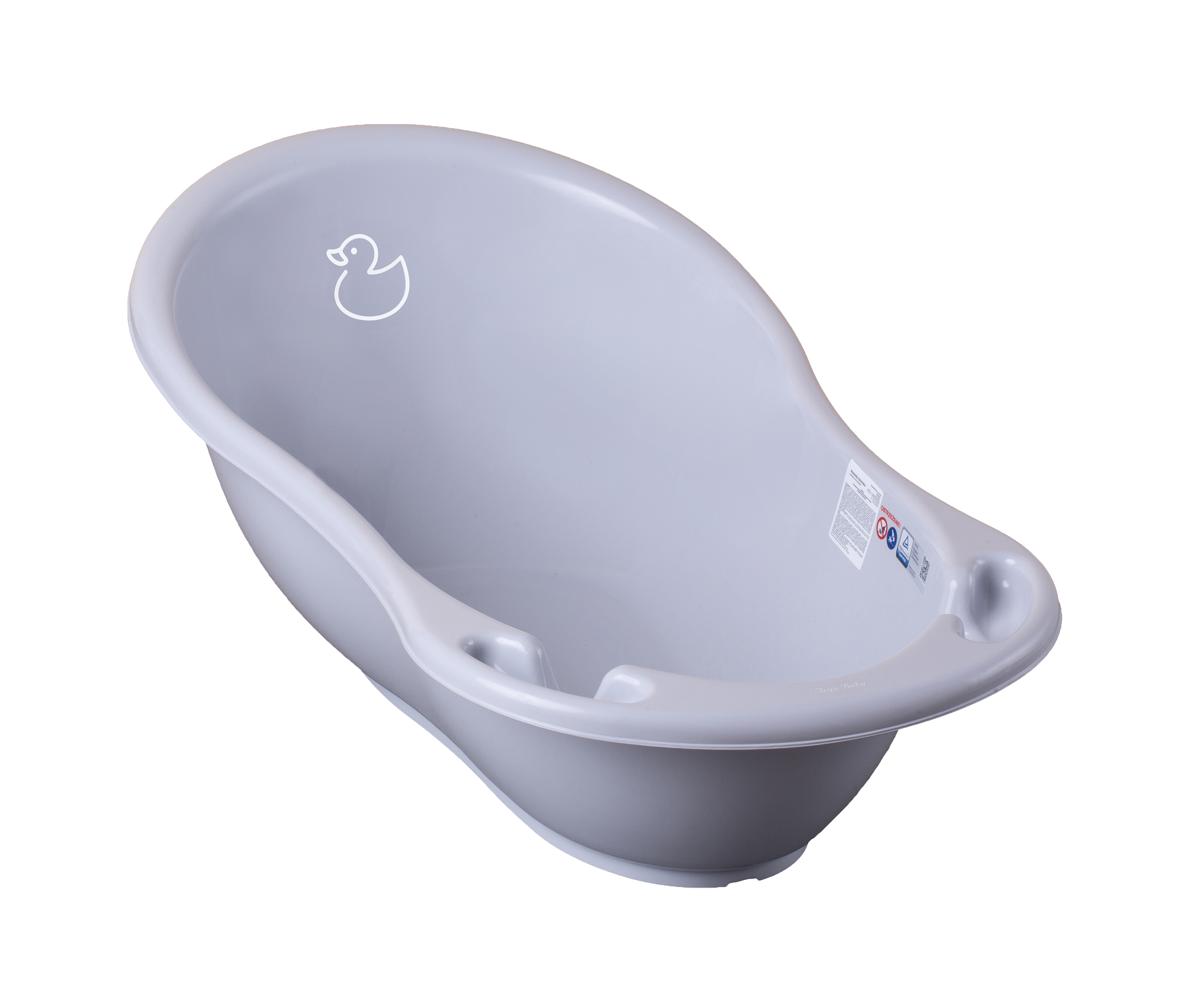 Tega Baby cadita baie 86 cm 0m+, Ratusca Gri 