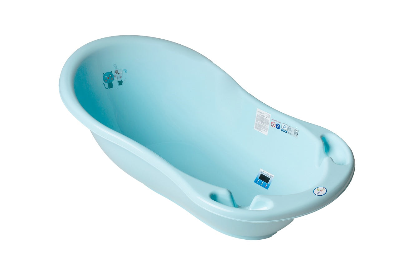 Tega Baby cadita baie 86 cm 0m+ Pisica si Catel Albastru 