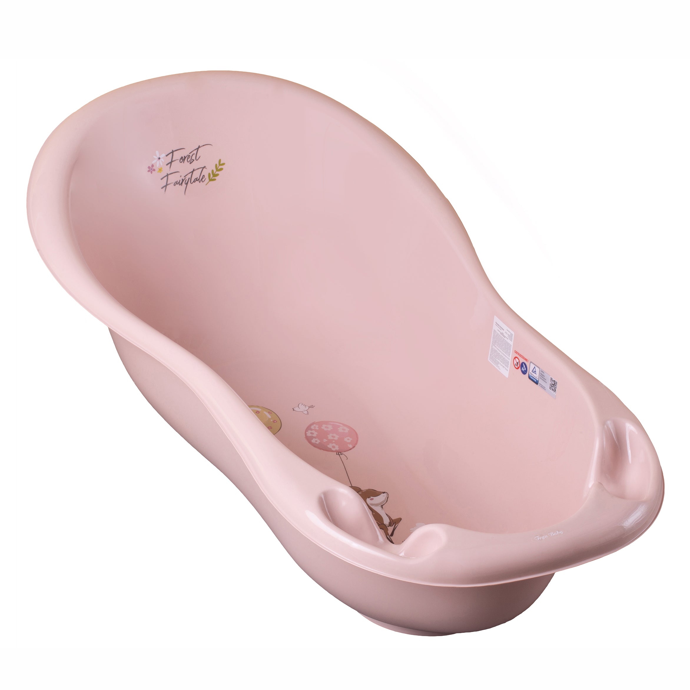 Tega Baby cadita pentru baie 102 cm Forest Fairytale 0m+, Roz Imagine principală a produsului