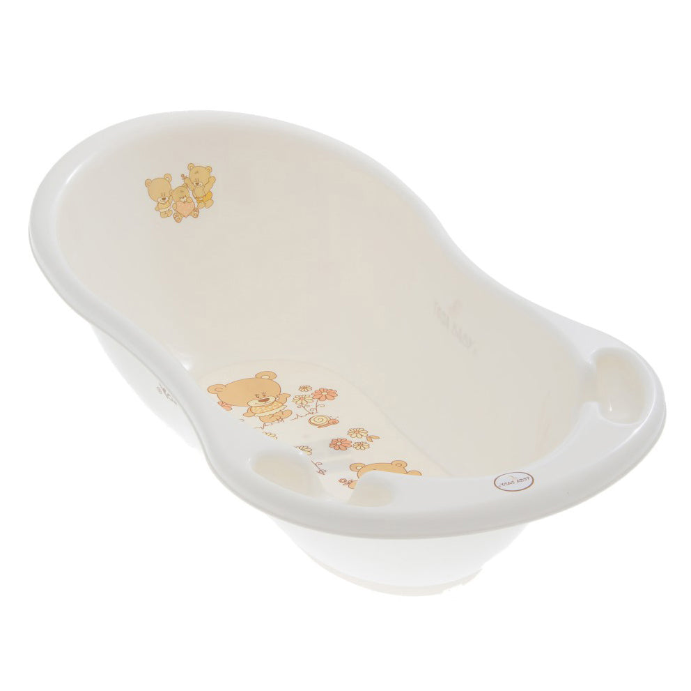 Tega Baby cadita pentru baie 86 cm Ursuleti Alb Perlat
