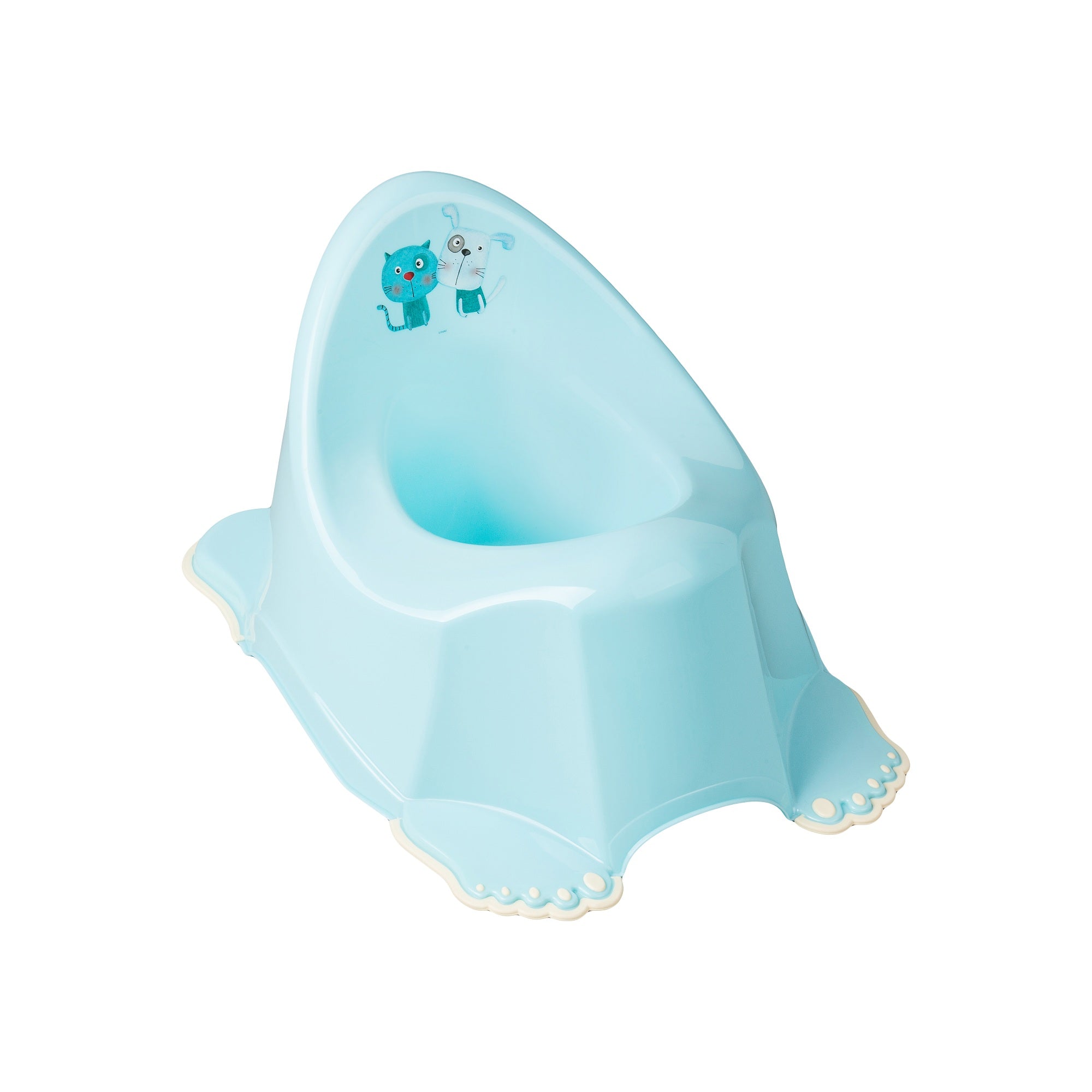 Tega Baby olita anti-alunecare 6m+, Pisica si Catel Albastru