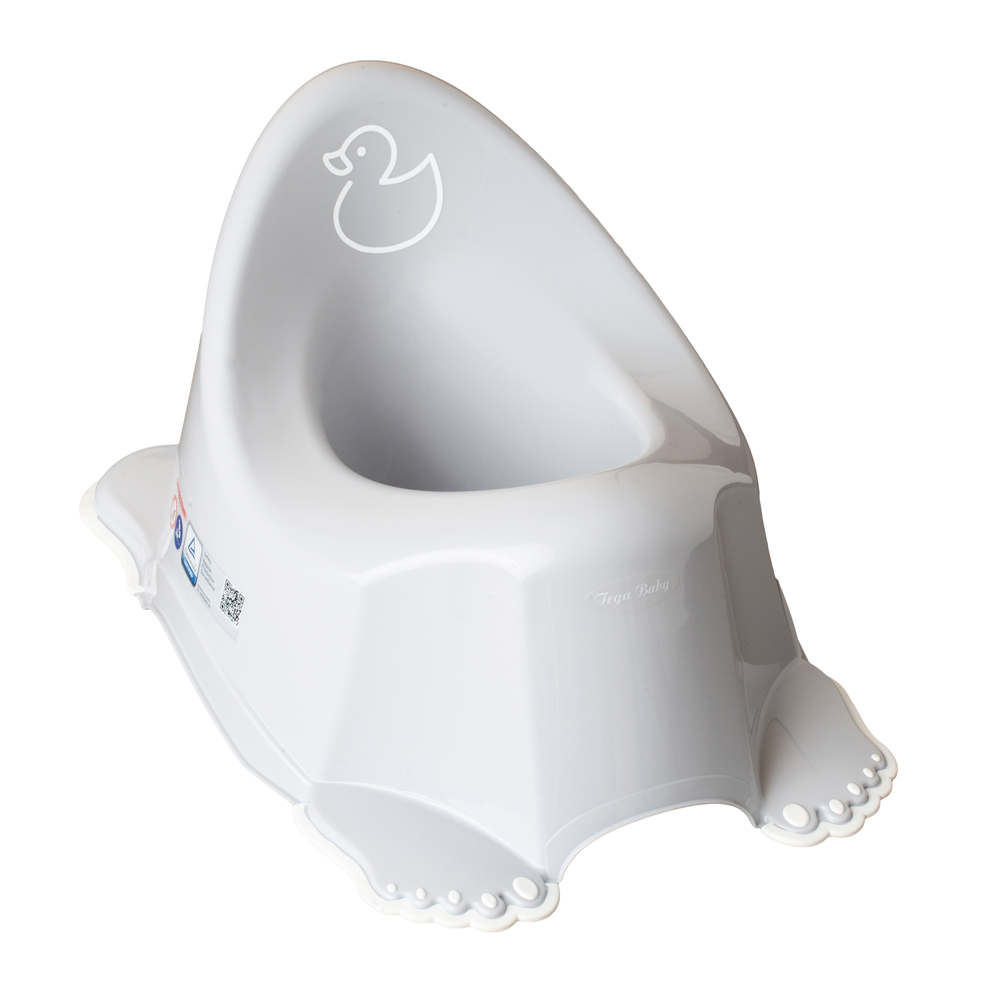 Tega Baby olita muzicala anti-alunecare 6m+ Ratusca, Gri Imagine principală a produsului