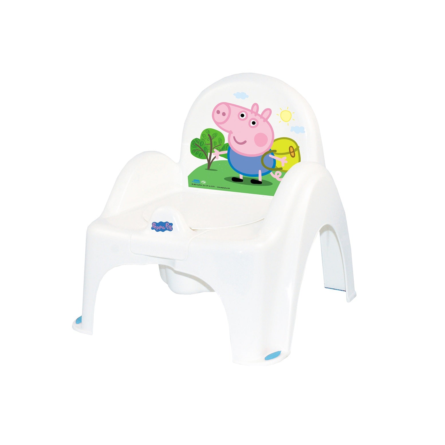 Tega Baby olita muzicala tip scaunel 6m+ Peppa Pig,  albastru