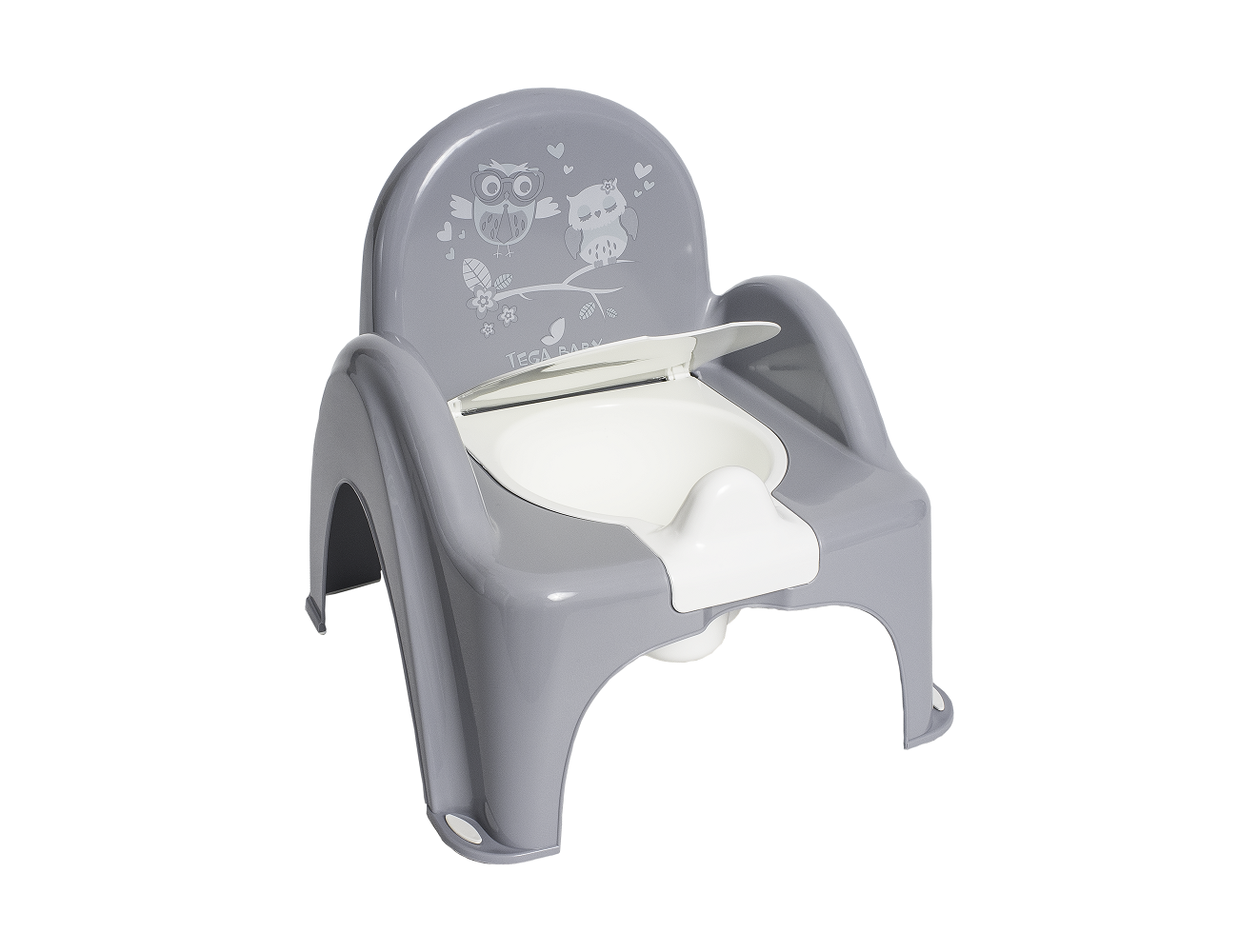 Tega Baby olita muzicala tip scaunel Bufnita 6m+, Gri PO-064 