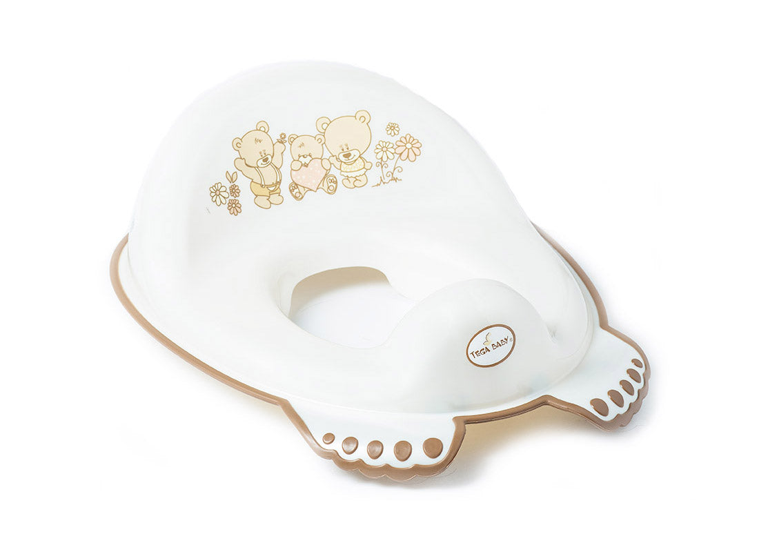 Tega Baby reductor antiderapant toaleta 12m+ Ursuleti Alb 