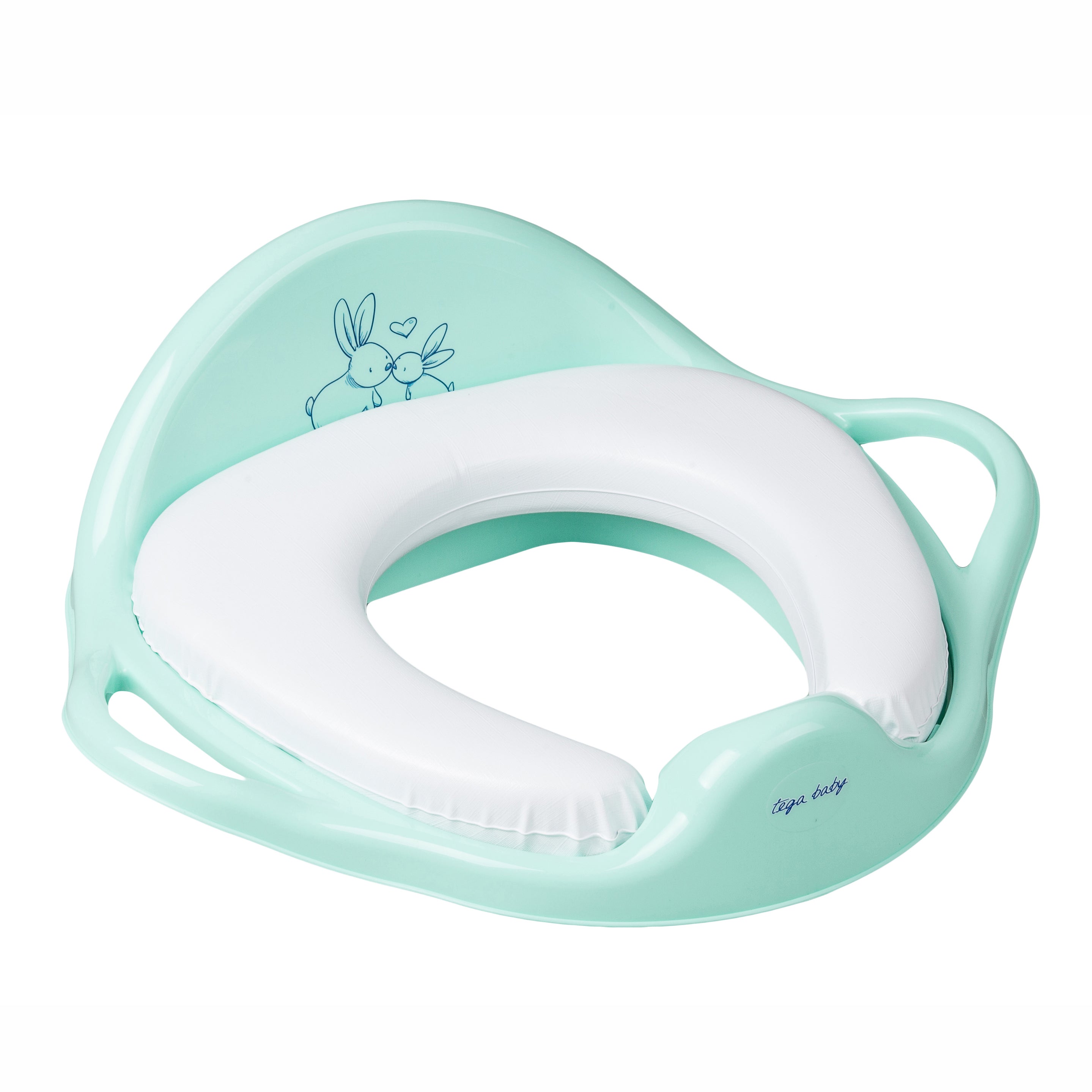 Tega Baby reductor toaleta moale 18m+ Iepurasi Verde