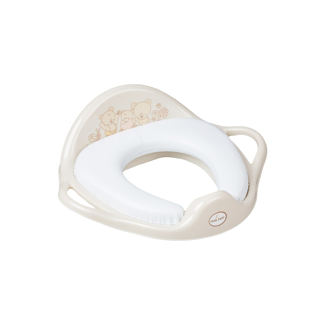Tega Baby reductor toaleta moale  antiderapant 18m+, Ursulet Bej