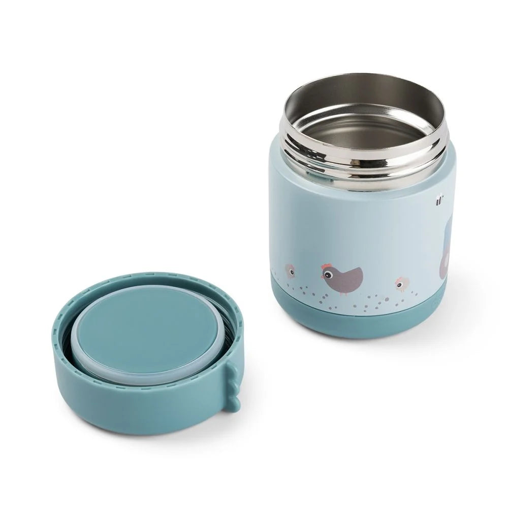 Done by Deer termos alimente 300 ml 0m+ Tiny Farm Blue Imagine secundară a produsului