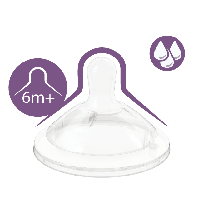 Chicco tetina silicon Natural Feeling cu flux rapid 6 luni+ 01 Imagine principală a produsului