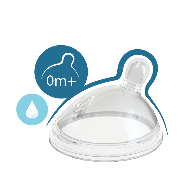 Chicco tetina silicon Step Up 1 flux normal 0m+ 1 buc/set