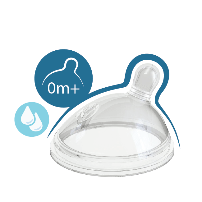 Chicco tetina silicon Step Up 1 flux mediu 0m+ 1 buc/set