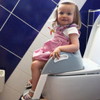 Thermobaby Kiddyloo reductor toaleta cu scara 18m+ Agate-White-Grey