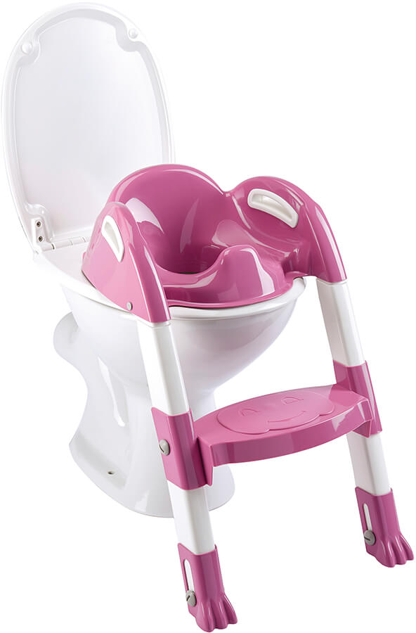 Thermobaby Kiddyloo reductor toaleta cu scara 18m+ Fuchsia.01