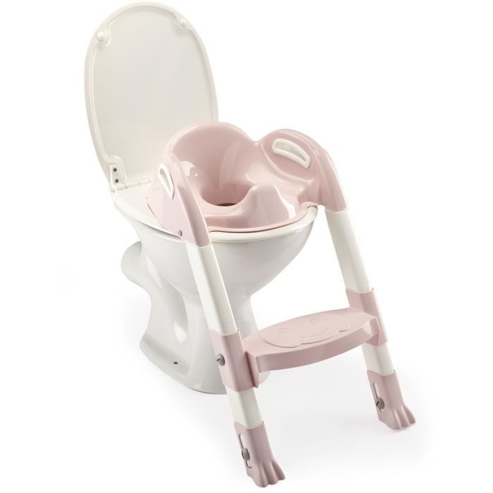 Thermobaby Kiddyloo reductor toaleta cu scara Roz Pudra 01