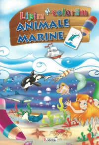 Unicart Carte Lipim si coloram 3ani+ Animale marine Imagine principală a produsului
