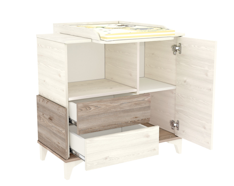 Timba comoda pentru infasat Kloe de 95 cm Cream-Salcie