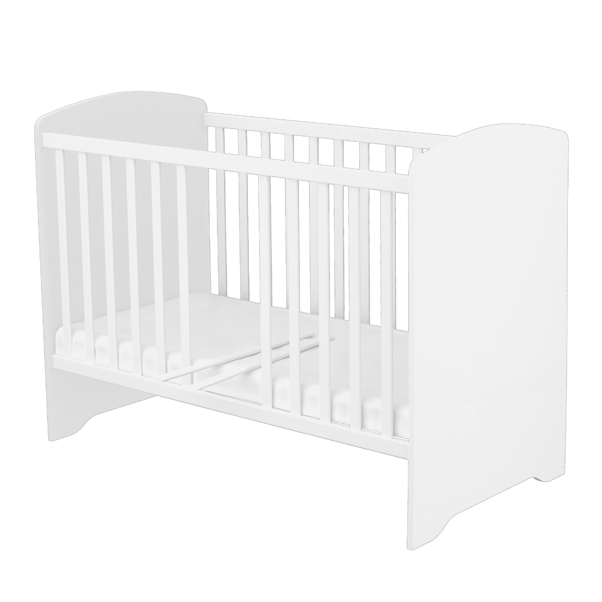 Timba patut din lemn 120x60 cm Erik cu sertar