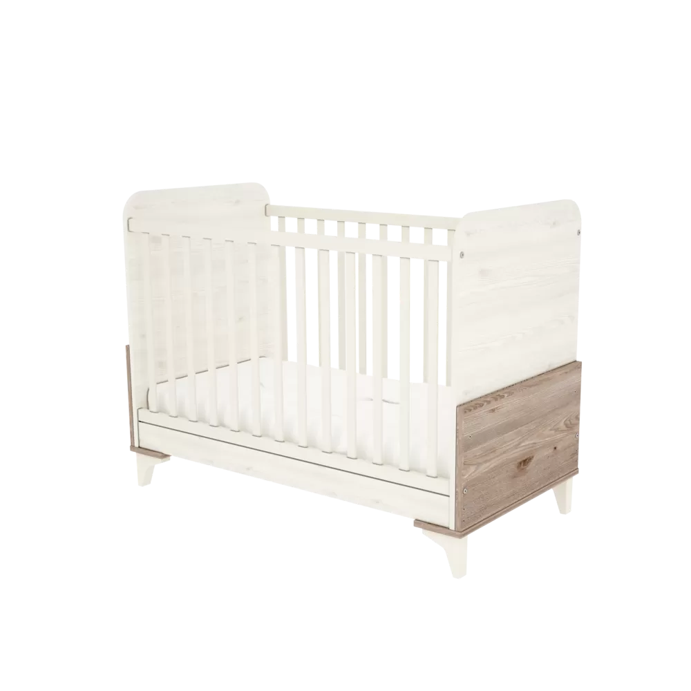 Timba patut din lemn Kloe 60x120 cm Cream-Salcie Imagine principală a produsului