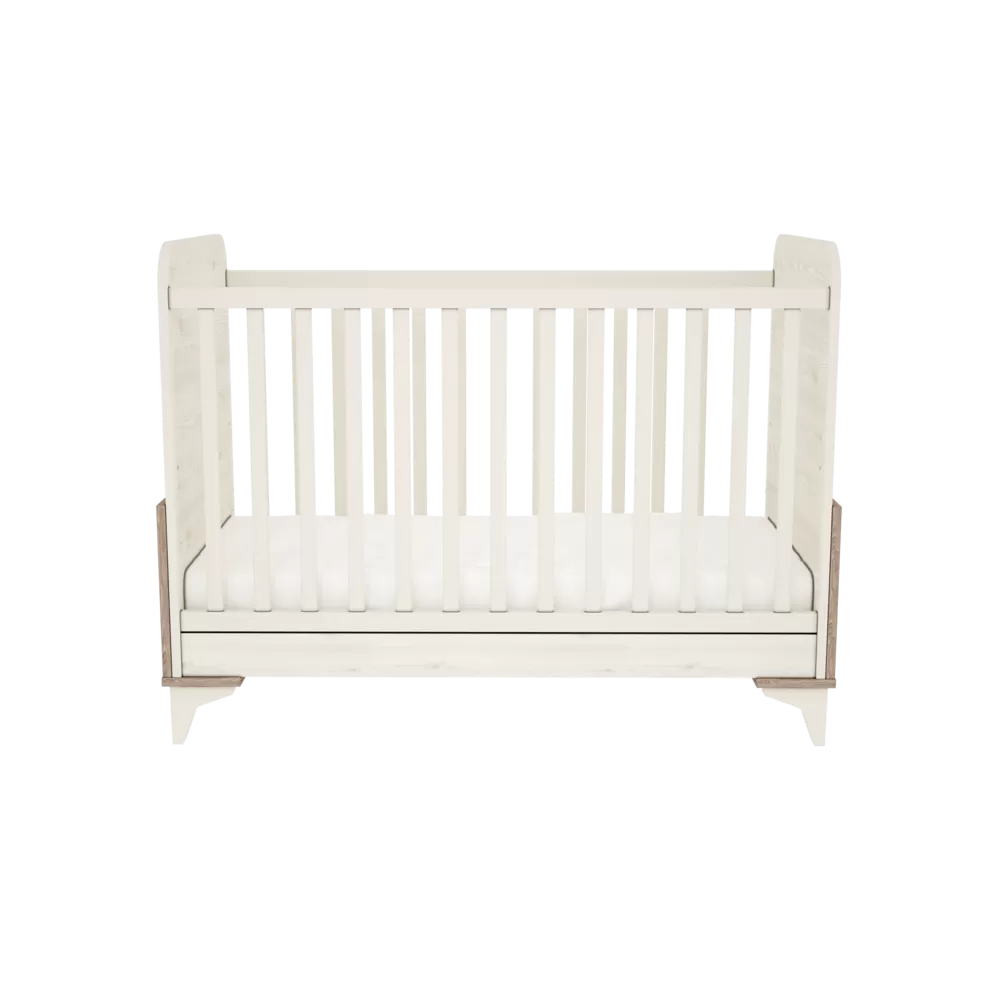 Timba patut din lemn Kloe 60x120 cm Cream-Salcie