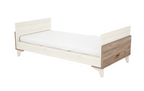 Timba patut din lemn transformabil Kloe 70x140 cm Cream-Salcie