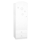 Timba element dulap partea stanga colectia Felix,  Alb cu stelute 01