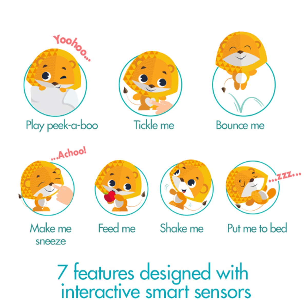 Tiny Love jucarie interactiva Wonder Buddies 12m+ Leonardo leul