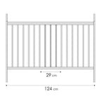 Tomi patut copii din lemn 120x60 cm Alb cu ursuleti