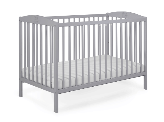 Tomi patut copii din lemn 120x60 cm Gri cu ursuleti