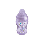 Tommee Tippee Biberon Advanced Anticolic cu tetina flux lent si senzor de temperatura 260 ml, Girl 01