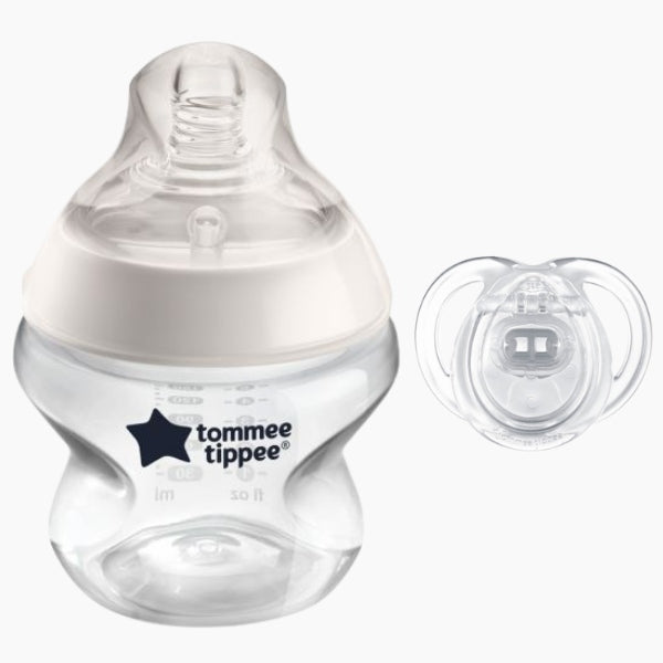 Tommee Tippee biberon Closer To Nature 150 ml + suzeta anytime 0m+ Imagine principală a produsului