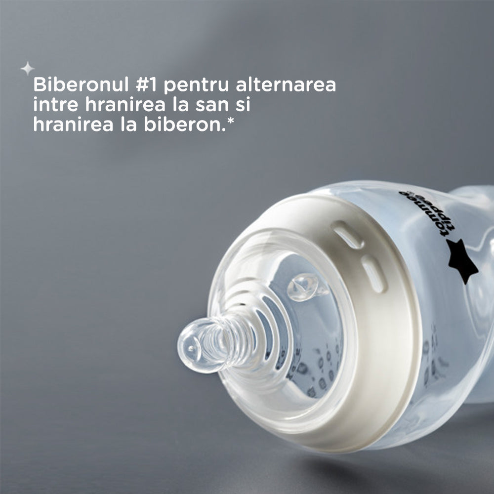 Tommee Tippee biberon cu autosterilizare Natural Start 260 ml 0m+