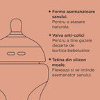 Tommee Tippee biberon cu autosterilizare Natural Start 260 ml 0m+