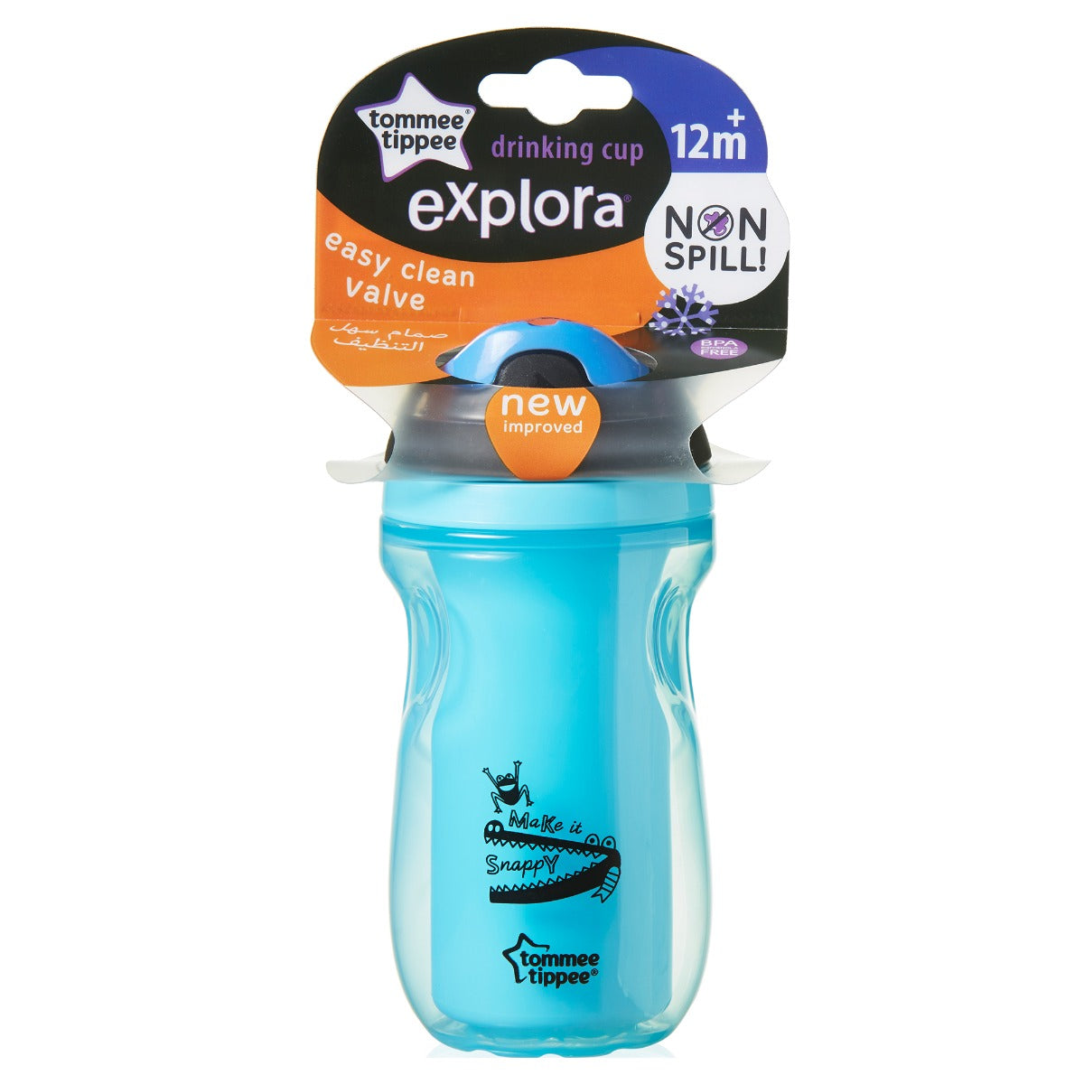 Tommee Tippee cana cu pai izoterma Explora 260 ml 12m+ Albastru