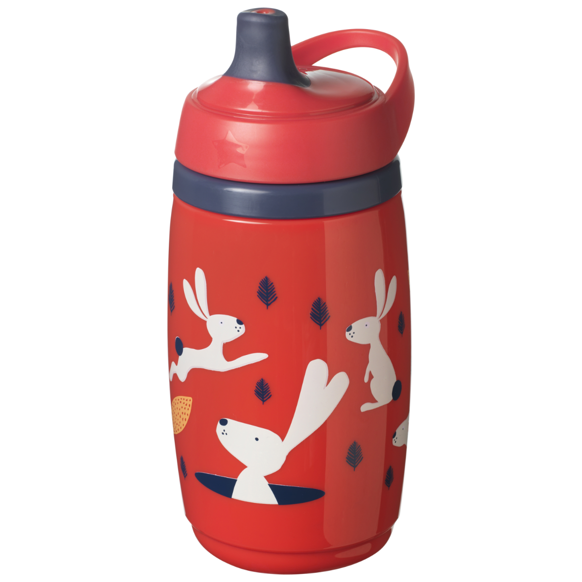 Tommee Tippee cana izoterma Super Star 266 ml 12m+ Rosu cu iepurasv