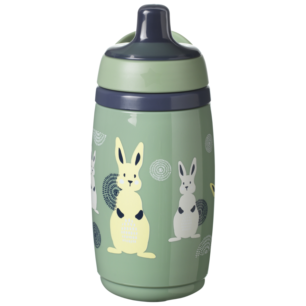 Tommee Tippee cana izoterma Super Star 266 ml 12m+ Verde cu iepuras