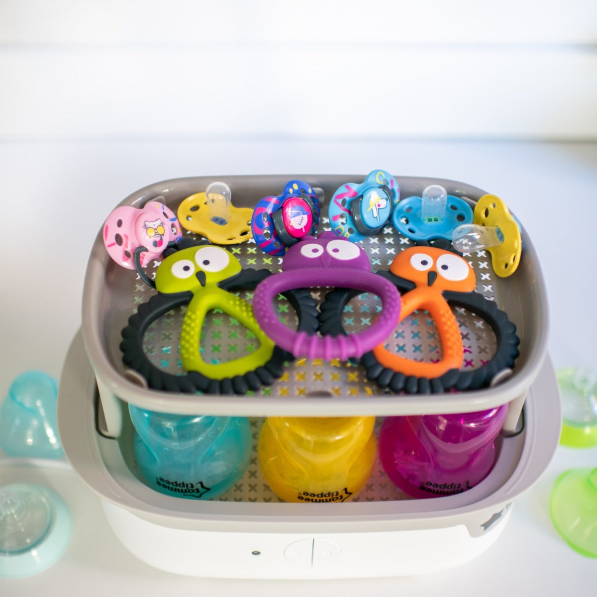 Tommee Tippee jucarie dentitie Kalani Maxi Sensory 3m+ Portocaliu