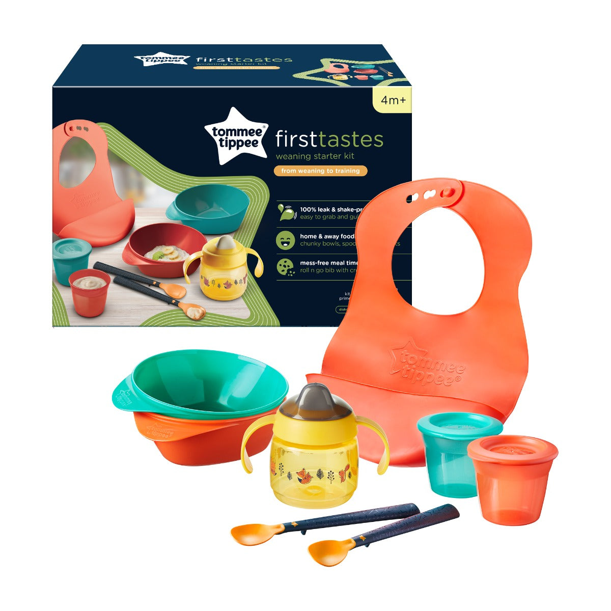 Tommee Tippee kit pentru diversificare hrana First Tastes 4m+ Imagine principală a produsului